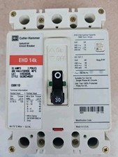 1 Cutler Hammer EHD3030L Circuit Breaker 30A 3P 480V EHD 14k 3 pole 30 Amp