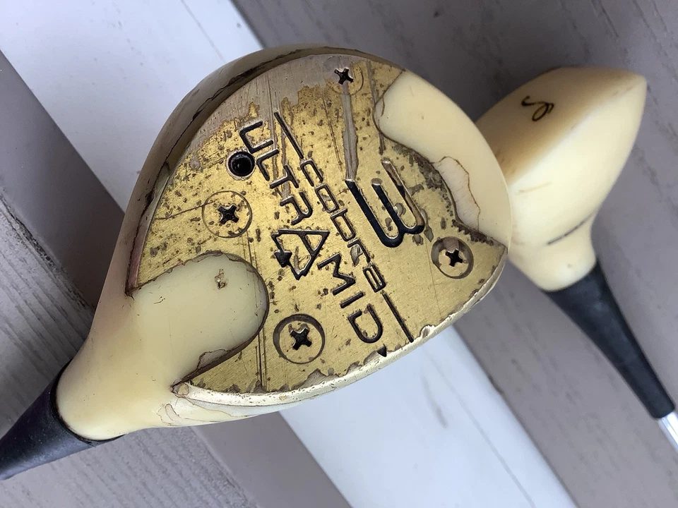 Cobra Ultramid Std. 1,3 &5 Golf Woods Set White R Flex John Daly 1991 - Image 3 of 4