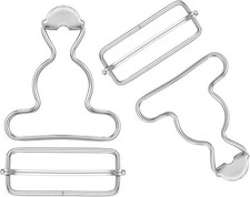 2Pairs Overall Buckles Replacement, Metal No ...