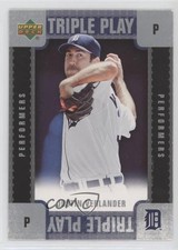 2007 Upper Deck Triple Play Performers Scratched Justin Verlander #TP-JV 06p8