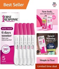 Early Detection Pregnancy - 5 Pack, 6 Days Sooner, Over 99 Accurate