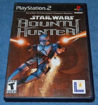 Star Wars Bounty Hunter Sony Playstation 2 Game, Complete Tested Cleaned