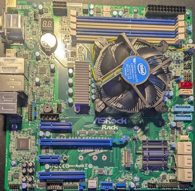 Bundle: ASROCK RACK C236M WS Motherboard + Intel Xeon E3-1278 v6 @ 3.8GHz