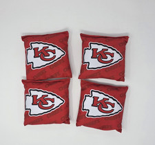 Kansas City Chiefs Football Cornhole Bean Bags Set of 4 NFL Regulation Size