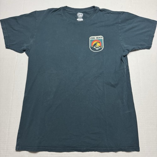 The Duck Company Distressed, Vintaged Graphics Long Beach NY t-shirt Size: L - 第 1/5 張圖片