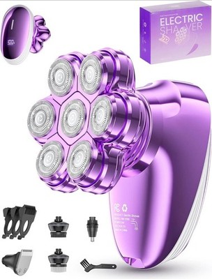 5-In-1 Electric Razors for Women, 7D Magnetic Heads Full Body Shaver, Waterproof