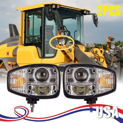 #ad For Volvo JCB Loader John Deere E9 LED Headlights DRL and Indicator 70050193 $235.00