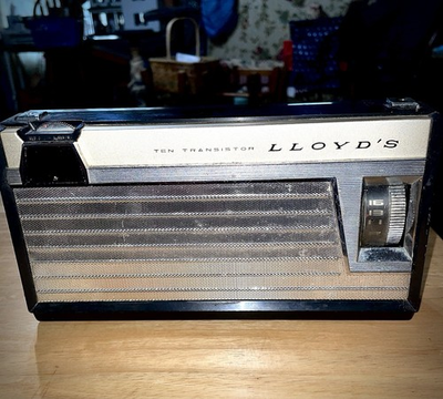 #ad #ad Vintage 1960s Lloyd’s TR 10 H Black AM Portable Ten 10 Transistor Radio Works $28.00