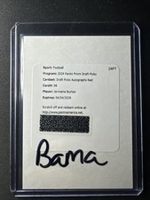 2024 Prizm Draft Draft Picks Auto Red Jermaine Burton Rookie Bengals REDEMPTION