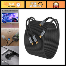 10FT USB C Cable 2-Pack, 20Gbps Data Transfer, 240W Fast Charging, 4K Video Outp