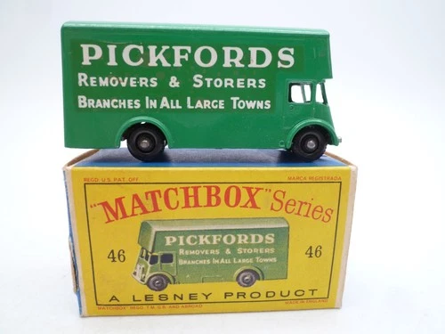 VINTAGE MATCHBOX LESNEY No.46b PICKFORDS REMOVAL VAN IN ORIGINAL BOX 1960