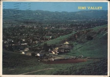 Simi Valley Panoramic View of Residential Area,CA 1990 Ventura County Postcard