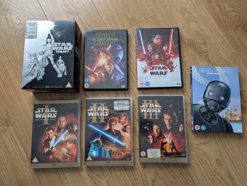 Collection Of Star Wars DVDs Including Original Trilogy Box Set 1-8 Rogue One - Picture 4 of 6