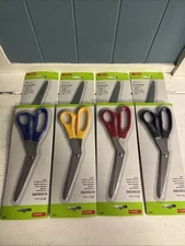 Lot of 8 Bullnecc 8” Comfort Grip Scissors Stainless Steel Precision Quality