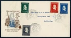 SG05B NETHERLANDS 1952 FDC Van Riebeeck typed adress open flap NVPH E7