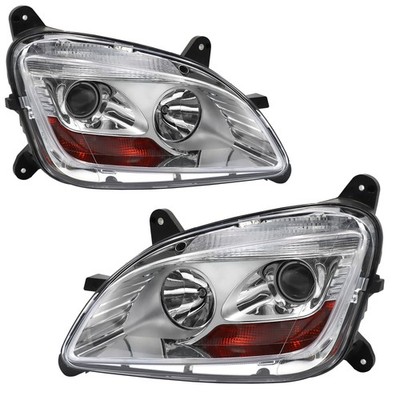 Halogen Headlights Assembly Compatible With Peterbilt 579 2013-2020 Pair