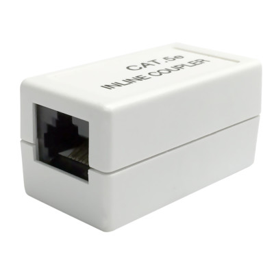 Dynex RJ45 Inline Connector Adapter Coupler for Ethernet Network PC Cat 5 Cable