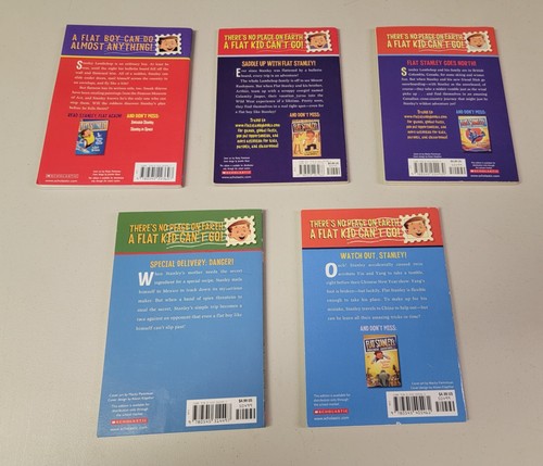 5 Book Set Lot - FLAT STANLEY, Jeff Brown - Paperback - PreOwned - Picture 2 of 3