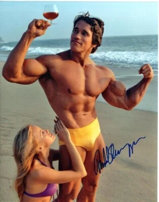 ARNOLD SCHWARZENEGGER MR OLYMPIA SIGNED PHOTO BODYBUILDER AUTOGRAPH 8X10 REPRINT