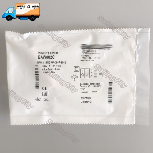 For BALLUFF BAW M18MG-UAC80F-S04G BAW002C Inductive Distance Sensor 15-30VDC - Picture 2 of 5