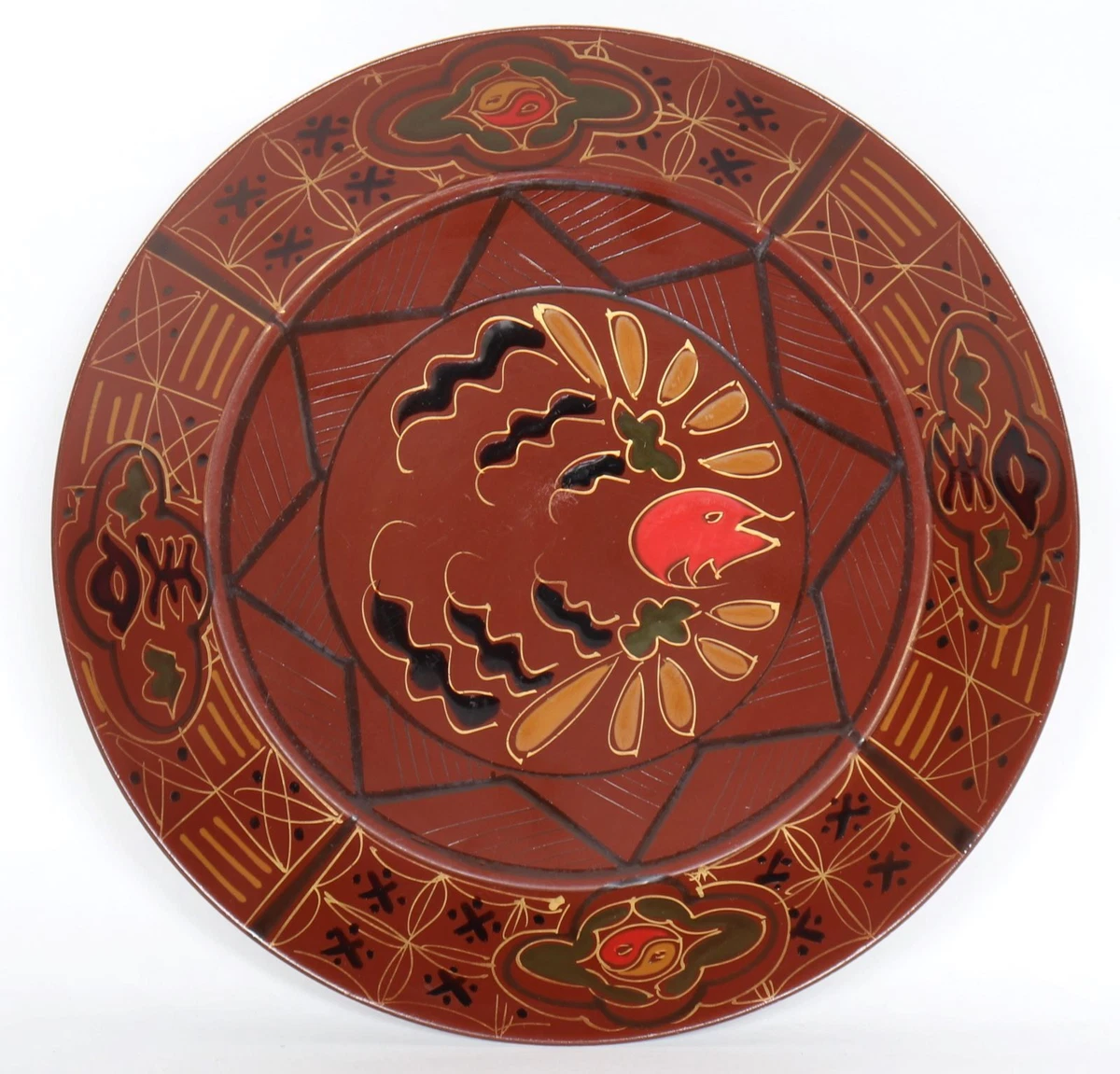 日本漆器古董盘子| eBay