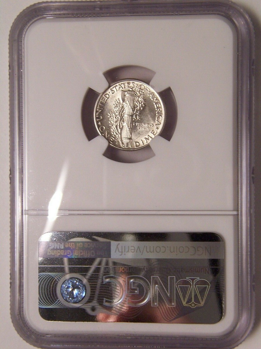 1943 d Mercury Dime MS 62 Full Bands NGC | eBay