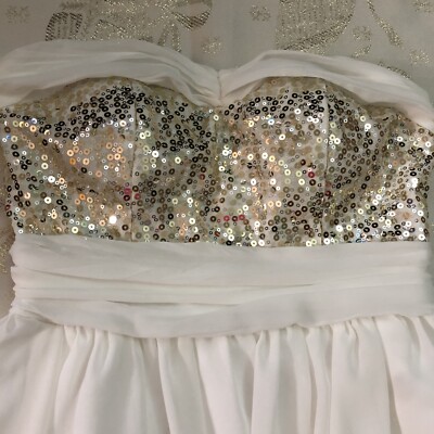 DELIA'S Homecoming dress prom dress party dress Off White Size 5 | eBay