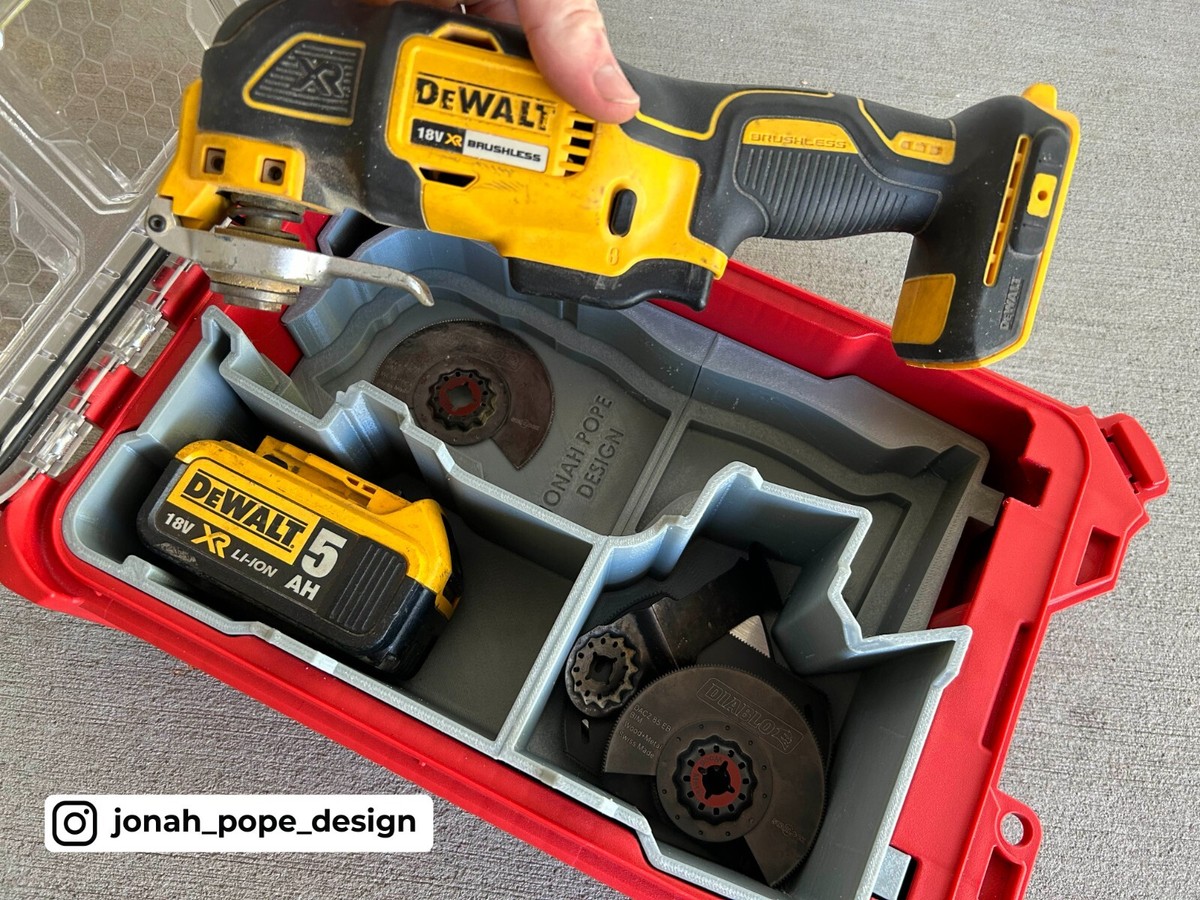 Milwaukee Packout Insert for Dewalt Multi-Tool | Jonah Pope Design