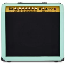 LyxPro 60W Electric Guitar Amp, Guitar Amplifier W/Built-In Speaker - Green