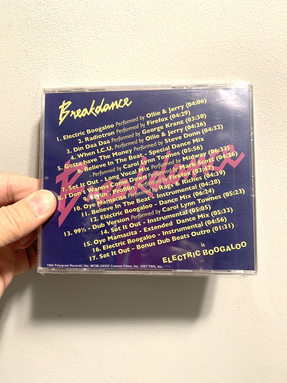 Breakin' 2 Electric Boogaloo by Original Soundtrack (CD, 1984