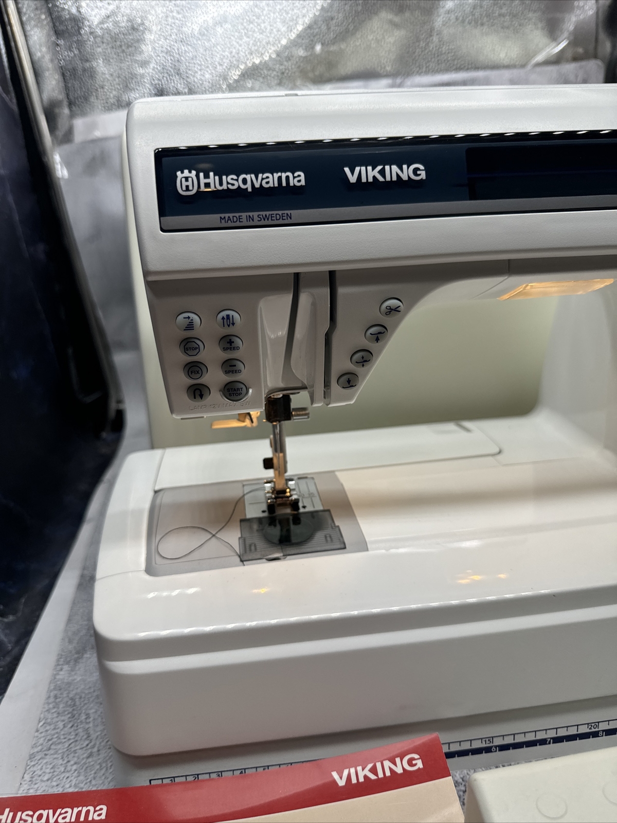 Husqvarna Designer 1 Embroidery Sewing Machine with embroidery machine