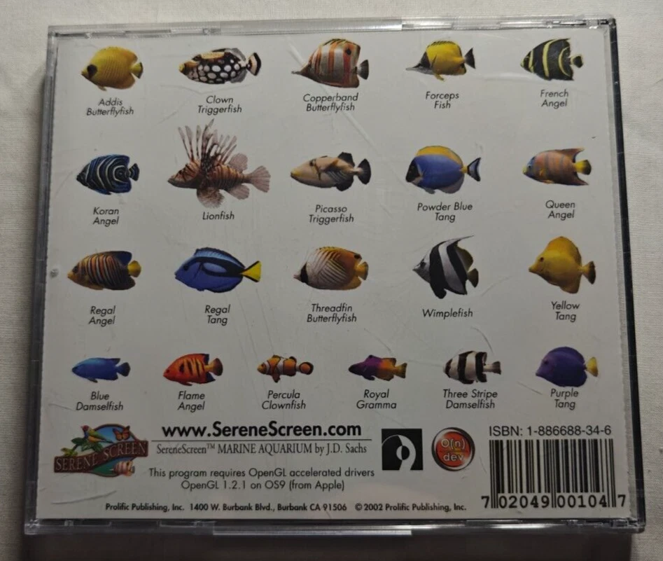 Marine Aquarium- The Ultimate 3D Virtual Aquarium (Mac OS X / Mac OS 9, 2002) - Image 2 of 2