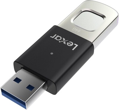 Lexar Jumpdrive Fingerprint F35 Pro USB 3.2 Bis 256GB 10 Fingerprint Digital