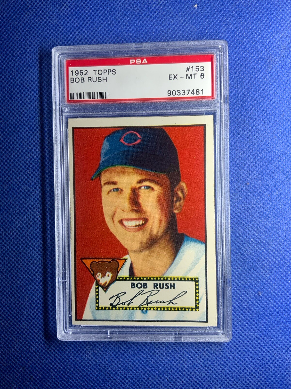 1952 TOPPS Set Break Bob Rush #153 PSA 6 Just Graded