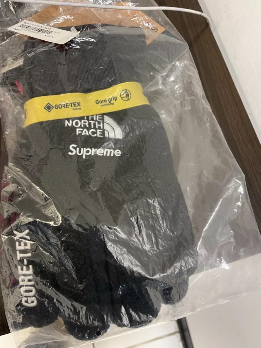 Supreme The North Face SS20 RTG Fleece Gloves black large NWT