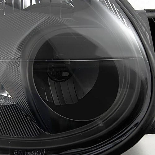 Faros de repuesto para Dodge 2003-2005 bisel negro neón faros izquierda+derecha Foto 4 de 4