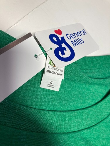 Lucky Charms Cereal Magically Delicious Official General Mills Green Shirt - Picture 3 of 4