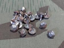 Original WWII German Wehrmacht 6-Sided Hobnails for Army Jack Boots (Lot of 20)