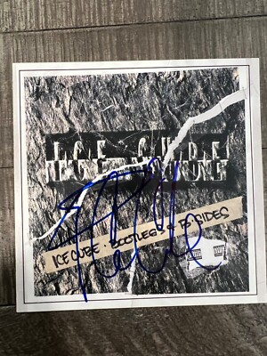 Ice Cube signed JSA COA CD Cover Bootlegs and B-Sides NWA psa bas