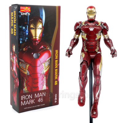 Crazy Toys Iron Man MK46 Stark SuperHero 12'' Action Figure Model