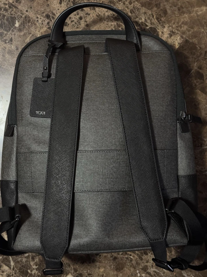 "Mochila para portátil TUMI Hudson Varek gris negra lona bolso de 14""" Foto 2 de 4