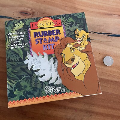 Vintage Disney Lion King Stampede Rubber Stamp Set Simba, Nala, Pumbaa Foam