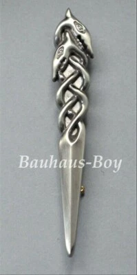 WOODS KILT PIN HIGHLAND SERPENT TWIST ANTIQUE FINISH SCOTTISH HIGHLAND KILTWEAR BUDGET