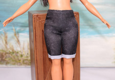 Cuffed Blue Denim Shorts fit Curvy Fashionista Summer Clothes Fashion Barbie