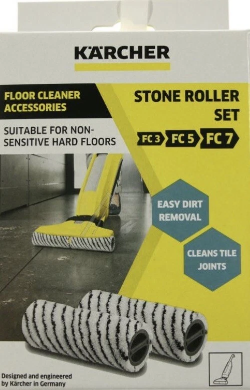 Kärcher Steinwalzenset für alle Kärcher FC und EWM 2 (2-teilig, waschbar, fussel - Image 3 of 3