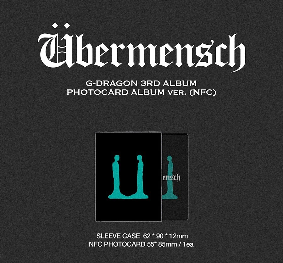 BIGBANG G-DRAGON UBERMENSCH 3rd Album PHOTO CARD NFC Ver/NFC+
