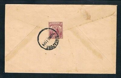 Singapur - 1953 Sobre A Penang Con 10¢ KGVI Retrato - CDS 11ENE53 - K4 - Imagen 1 de 2