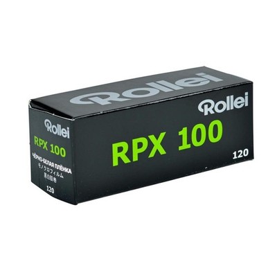 RPX 100 ISO Black & White Film, 120 Size