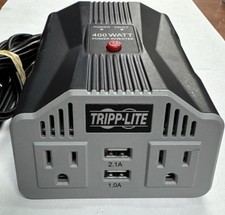 Tripp Lite 200W Car Power Inverter with 1 Outlet  2 USB Charging Ports READ