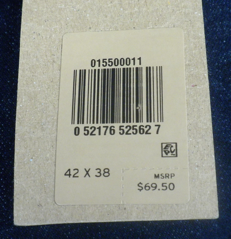 NWT ~ Levi's 550 Relaxed Men's Blue Tapered Leg Stretch Jeans Size 42 x 38 - Image 4 of 4